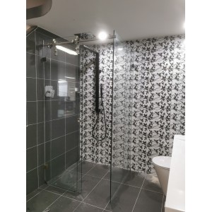 Sero-L Frameless Sliding Door L Shape Shower Screen 1600-1750*1000